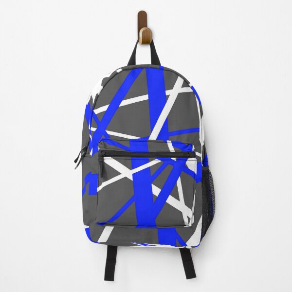 Item preview, Lines Of Blue and White Abstract Geometric Pattern (On Grey) designed and sold by taiche.
