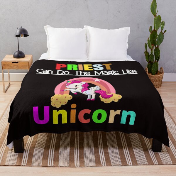 Item preview, Priest Can Do The Magic Like Unicorn designed and sold by Quirky Dez.