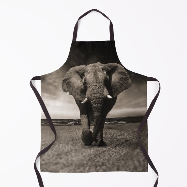 Item preview, black and white wild elephant designed and sold by TheVIP.