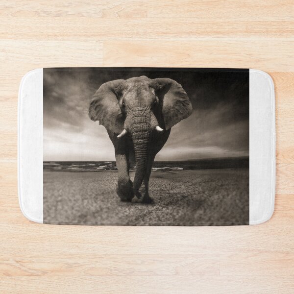 Item preview, black and white wild elephant designed and sold by TheVIP.