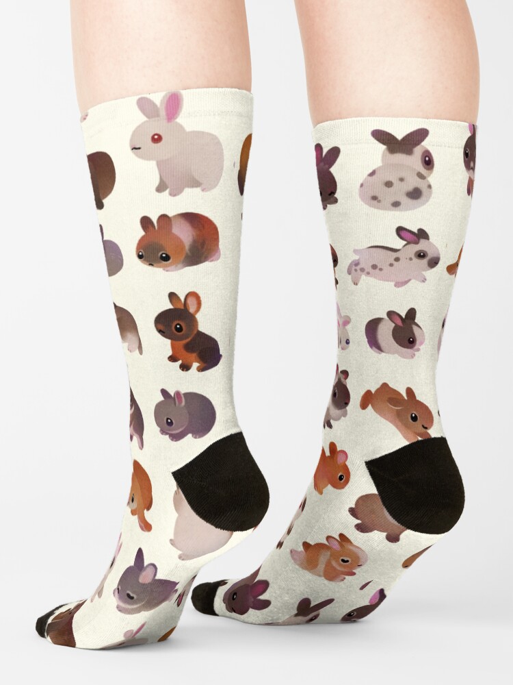 Alternate view of Bunny day - other version Socks