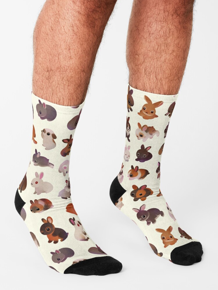 Alternate view of Bunny day - other version Socks