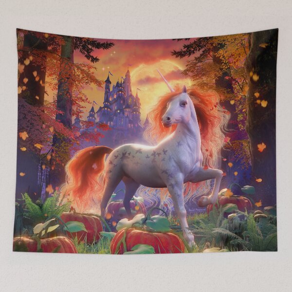 Item preview, Unicorn of the harvest moon-Pumpkins designed and sold by DavidPenfound.
