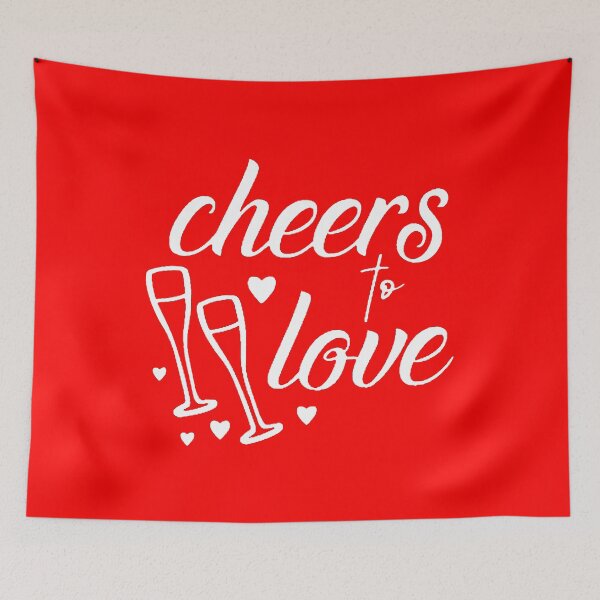 Item preview, Cheers to Love (White) designed and sold by Summer-Winter.
