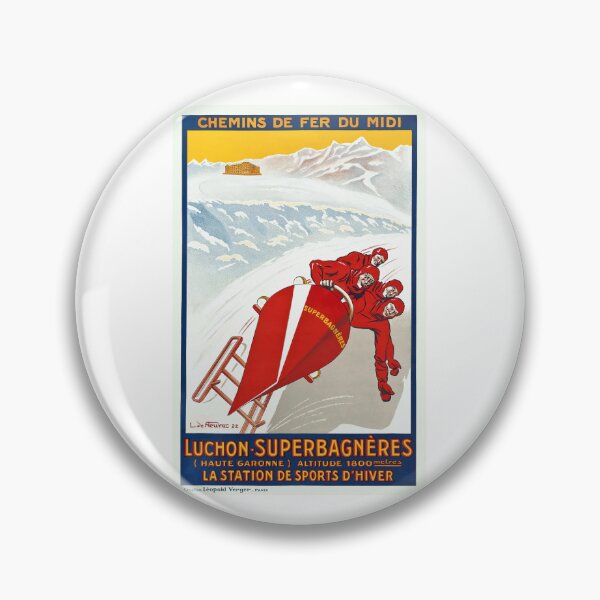Item preview, 1922 FRANCE Winter Sports Resort Travel Poster designed and sold by retrographics.