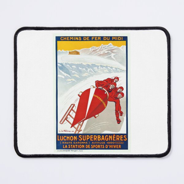 Item preview, 1922 FRANCE Winter Sports Resort Travel Poster designed and sold by retrographics.