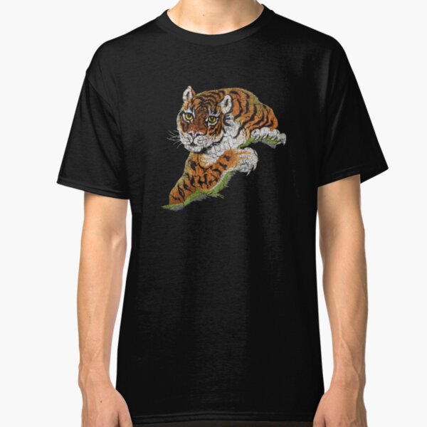 Dripping Tiger Camo Baseball Raglan T Shirt Muscle Workout beast wildlife animal