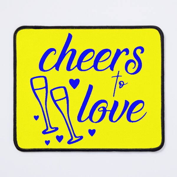 Item preview, Cheers to Love (Blue) designed and sold by Summer-Winter.