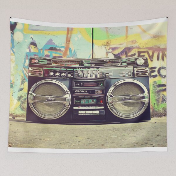 Item preview, 80s Boom Box Trendy Style! designed and sold by ArtworkBliss.