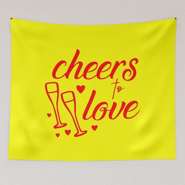 Item preview, Cheers to Love (Red) designed and sold by Summer-Winter.