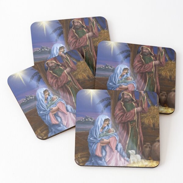 Item preview, Copy of Baby Jesus Mother Mary Joseph in the Stable designed and sold by Rowena Jones.
