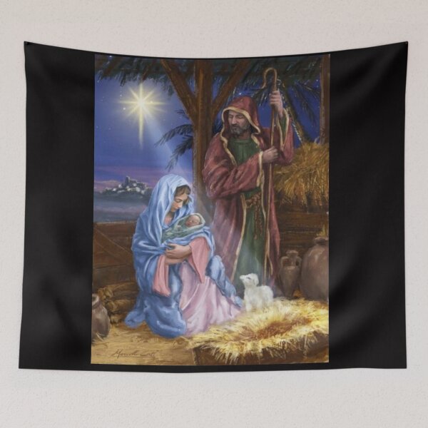 Item preview, Copy of Baby Jesus Mother Mary Joseph in the Stable designed and sold by Rowena Jones.