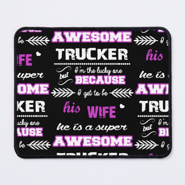 Item preview, He Is A Super Awesome Trucker designed and sold by aryagiri.