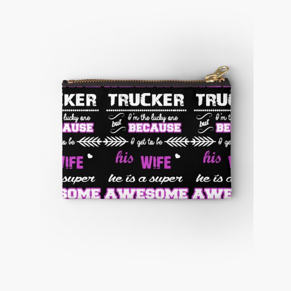 Item preview, He Is A Super Awesome Trucker designed and sold by aryagiri.