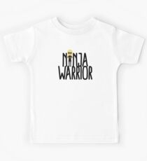 Blond Ninja Girl - Long Hair Cute Female Kids Tee