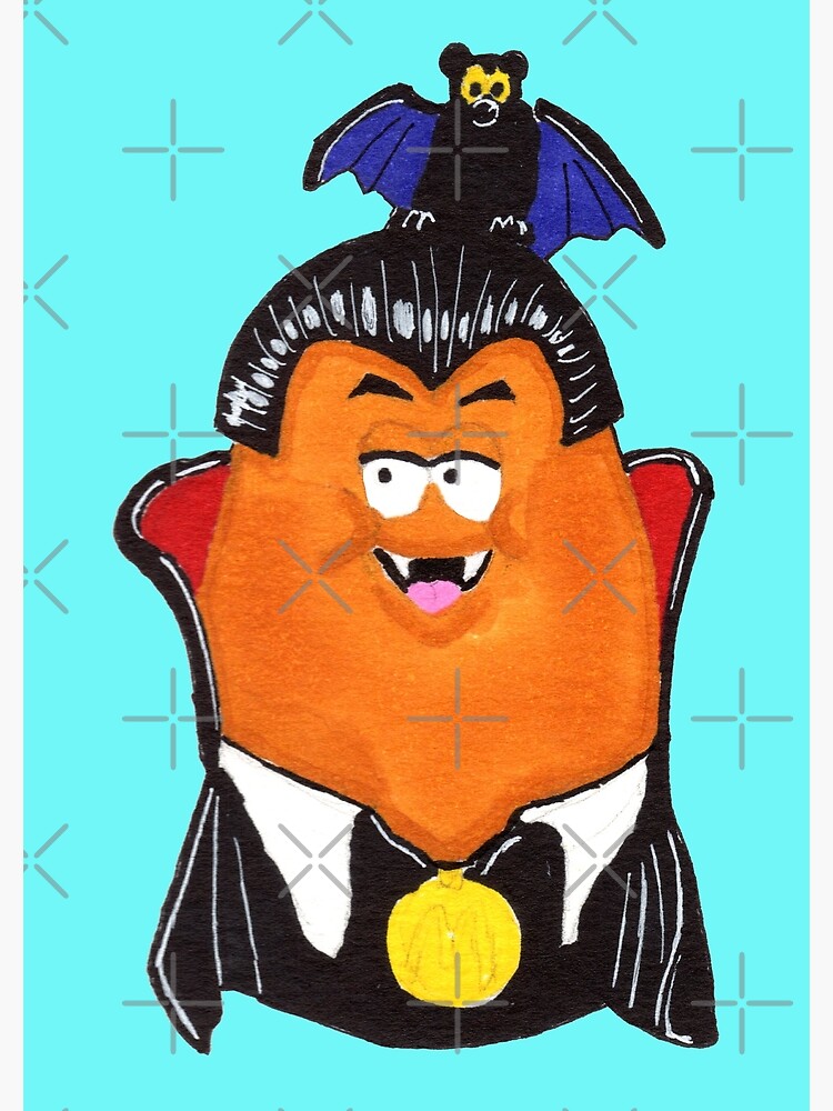 Poster for Sale avec l uvre Conception de jouet McDonald s Chicken McNugget Dracula Halloween Happy Meal des annees 90 de l artiste JoshCruzArt Redbubble