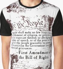 FIRST Amendment US Constitution Graphic T-Shirt
