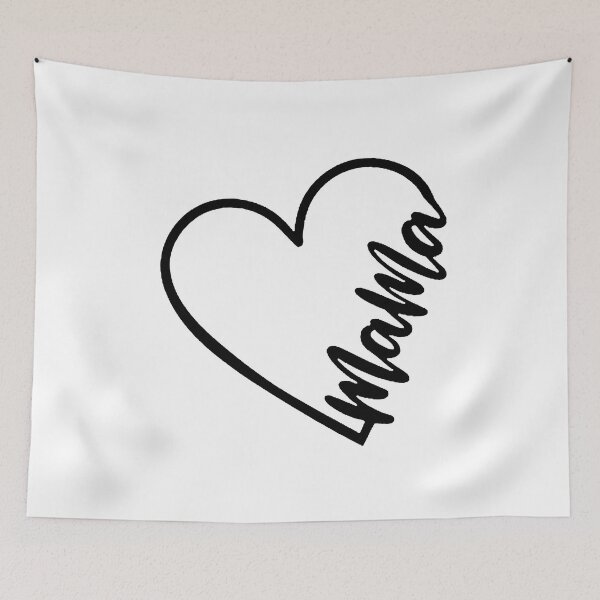 Item preview, I Love You Mama (Black) designed and sold by Summer-Winter.