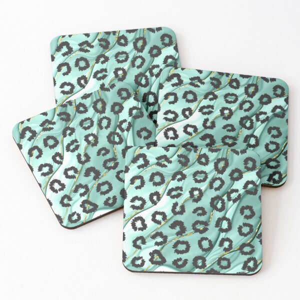 Item preview, Turquoise Leopard Pattern Print designed and sold by sweary12.