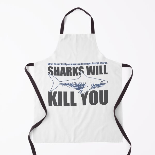 Item preview, Sharks Will Kill You designed and sold by mkzmerch.