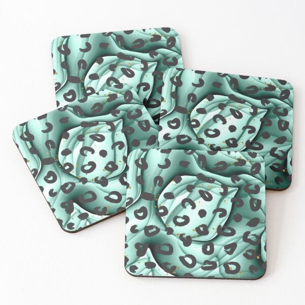 Item preview, Turquoise Leopard Pattern Print designed and sold by sweary12.