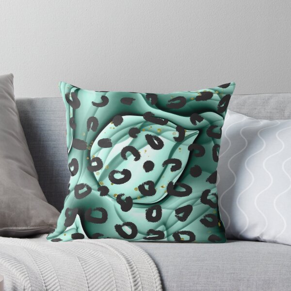 Item preview, Turquoise Leopard Pattern Print designed and sold by sweary12.