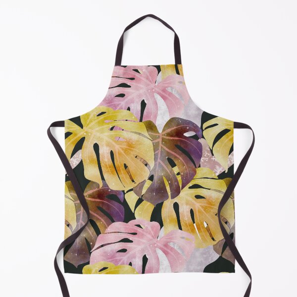 Item preview, Yellow and Purple Monstera Leaves Negative Painting designed and sold by Valerie Englehart.