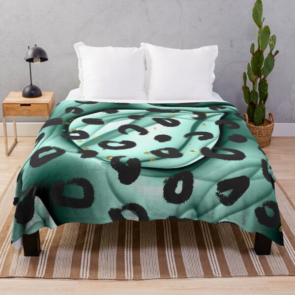 Item preview, Turquoise Leopard Pattern Print designed and sold by sweary12.