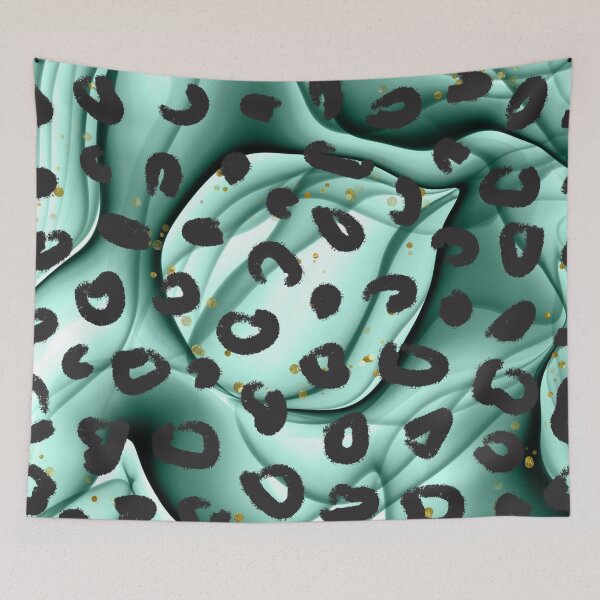 Item preview, Turquoise Leopard Pattern Print designed and sold by sweary12.