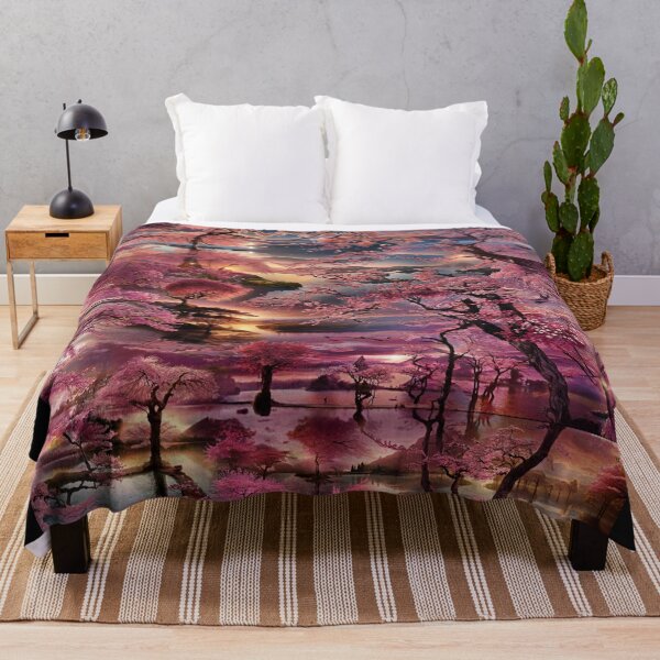 Item preview, Enchanting pink plum blossom trees and lakes designed and sold by Tony Anastasi.