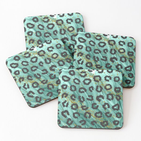 Item preview, Turquoise Leopard Pattern Print designed and sold by sweary12.