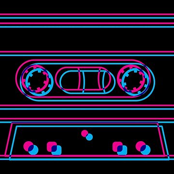 Artwork thumbnail, 3D Cassette (black) by animinimal