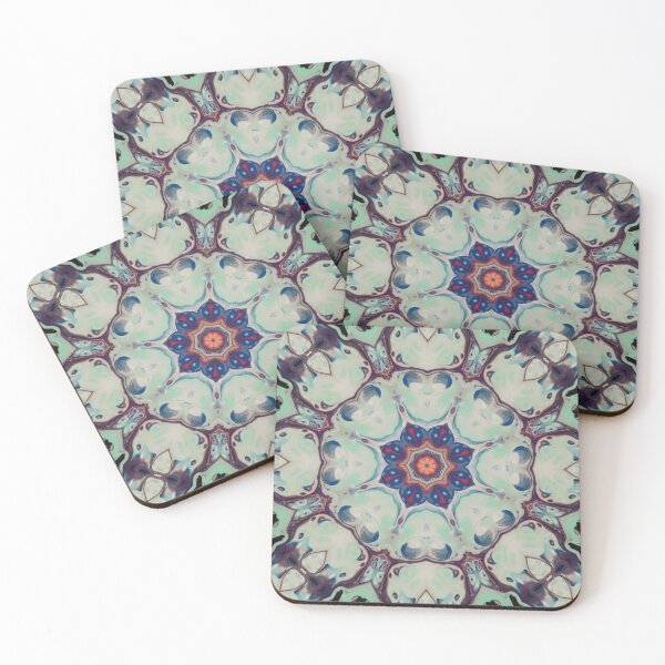 Item preview, 2444 - Vibrant Blue Contrasting Kaleidoscope Design designed and sold by 44scarab.