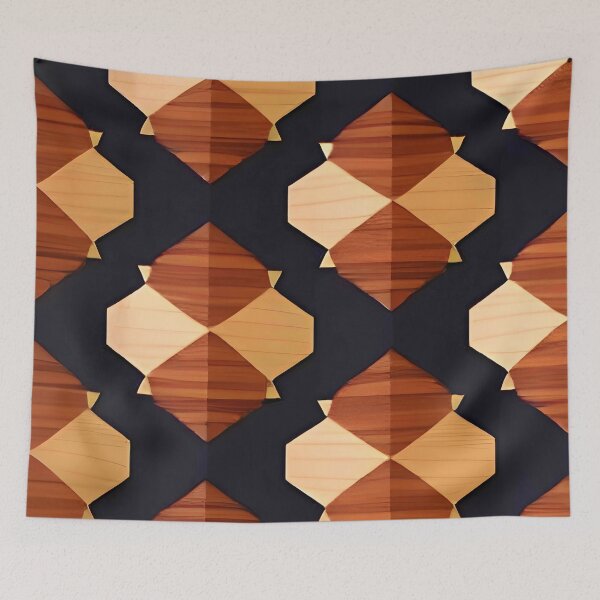 Item preview, Art Deco wood pattern designed and sold by Gus Wolvius.