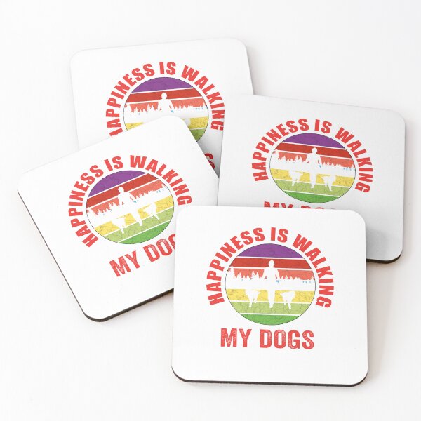 Item preview, Happiness is walking my dogs. designed and sold by TJHstudio.