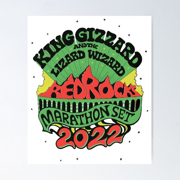 Item preview, King Gizzard At The Redrocks 2022 designed and sold by daniellaRossa.