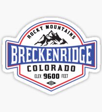 Skiing Breckenridge Colorado Mountain Ski Skier Snowboarding Sticker
