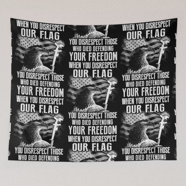 Item preview, American Veteran – Don't disrespect our flag  designed and sold by aryagiri.