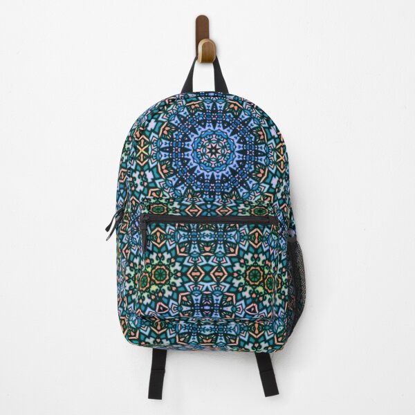 Item preview, Mandala Twins Blue Green Yellow psychedelic designed and sold by Sylwester Zakrzewski.