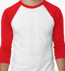 Christmas Vacation "I don't KNOW, Margo!" Men's Baseball ¾ T-Shirt