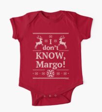 Weihnachtsferien "Ich weiß es nicht, Margo!" Kurzärmeliger Einteiler