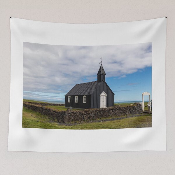 Item preview, Budir church in Iceland designed and sold by pietrofoto.