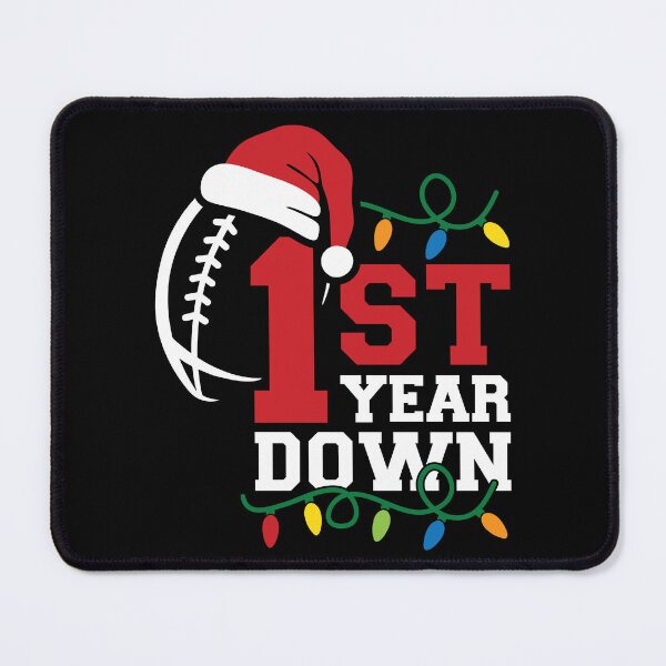 Item preview, 1st Year Down Football, My First Christmas, First Football season designed and sold by GPODdesign.