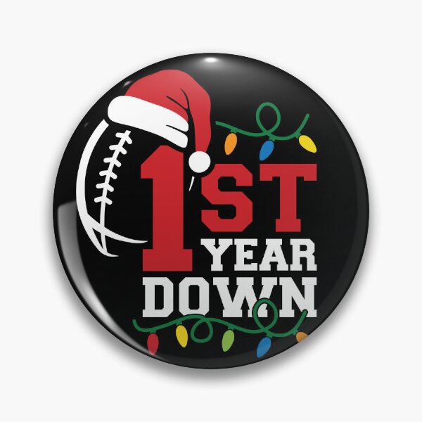 Item preview, 1st Year Down Football, My First Christmas, First Football season designed and sold by GPODdesign.