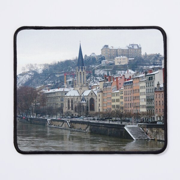 Item preview, Vieux Lyon Snowy Winter Landscape in France designed and sold by CarolinaReina.