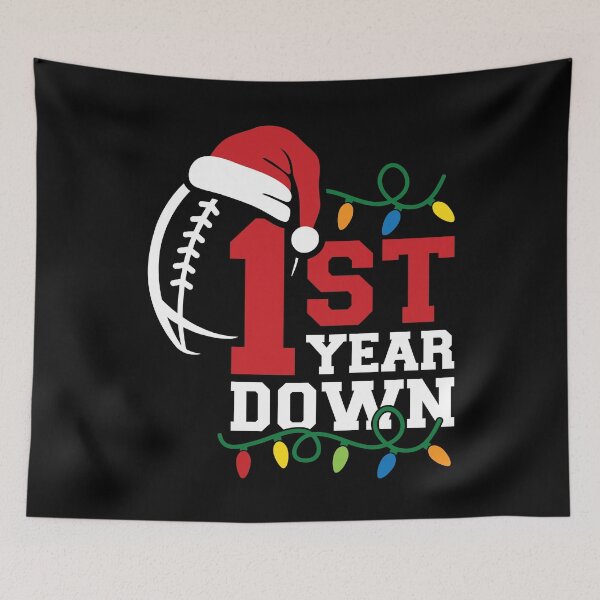 Item preview, 1st Year Down Football, My First Christmas, First Football season designed and sold by GPODdesign.