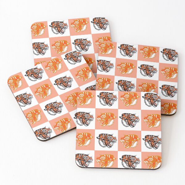 Item preview, Orange Tiger Check  designed and sold by ncbennett.