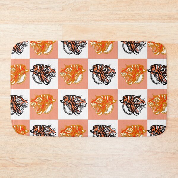 Item preview, Orange Tiger Check  designed and sold by ncbennett.