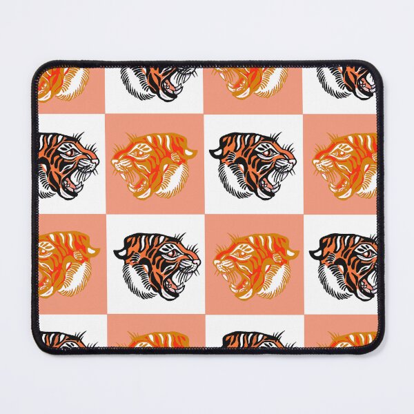 Item preview, Orange Tiger Check  designed and sold by ncbennett.