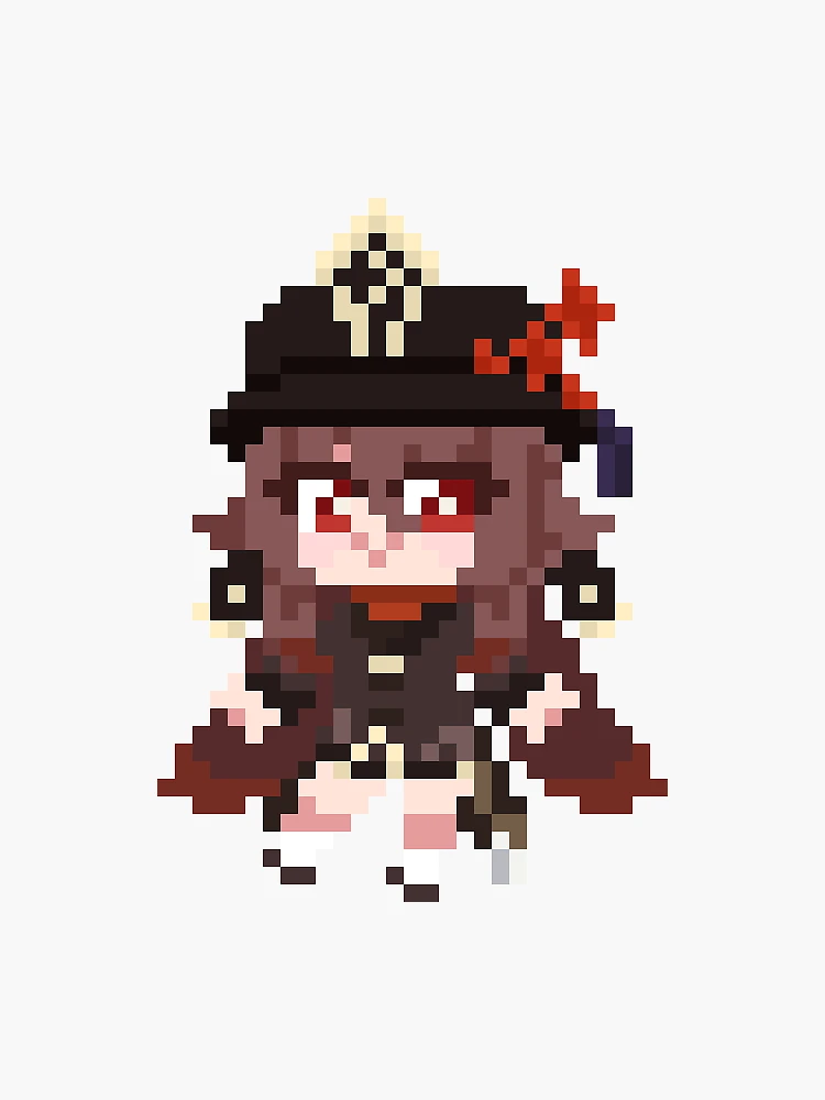 Pixel Hu Tao [Genshin Impact] by MinuHime on DeviantArt